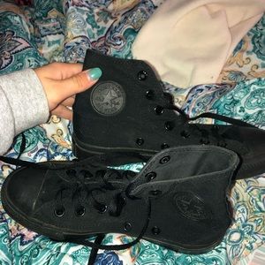 All black converse